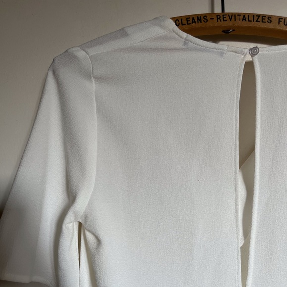 American Apparel Ivory Stretch Crepe Dress - Picture 7 of 8